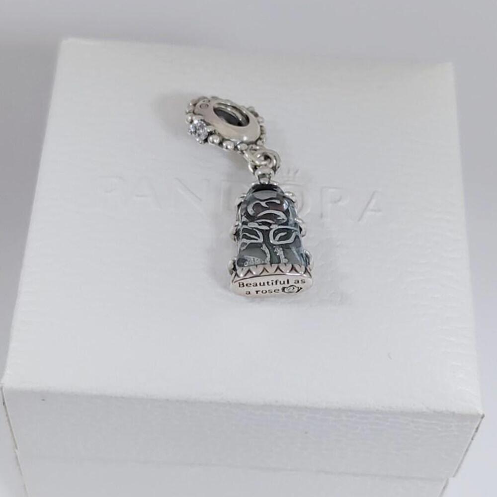 AUTHENTIC PANDORA NEW BELLE ROSE SILVER 925 ALE CHARM + BOX #230 - Picture 4 of 6